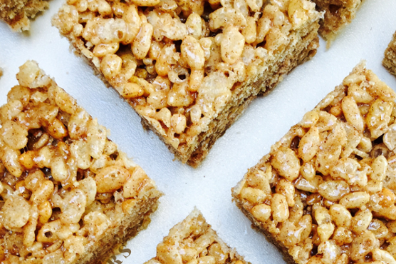 Brown Butter Cinnamon Churro Rice Krispie Treats