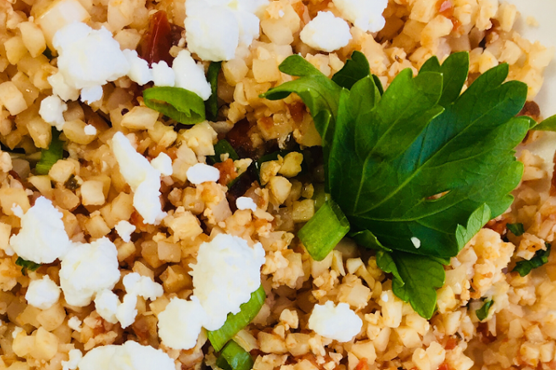 5-Minute Mediterranean Cauliflower Rice 5-Minute Mediterranean Cauliflower Rice