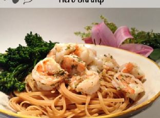 Lemon, White Wine & Herb Shrimp