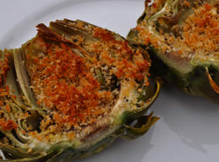 Garlic-Parmesan Artichokes