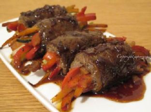 Balsamic Glazed Steak Rolls