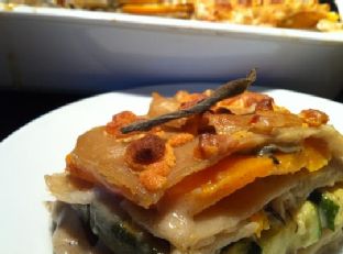 Butternut Squash and Zucchini Lasagna-Gluten free, Vegan