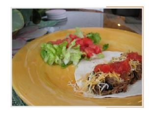 Crock Pot Beef and Bean Burritos