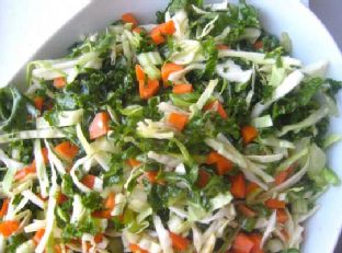 Delightful Kale and Cabbage Slaw