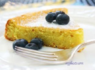 French Style Almond Saffron Cake