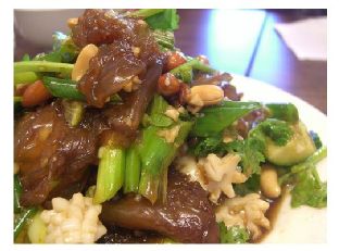 Lamb and Rice Noodle Stir Fry