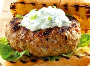 Lamb Burgers With Tzatziki Sauce