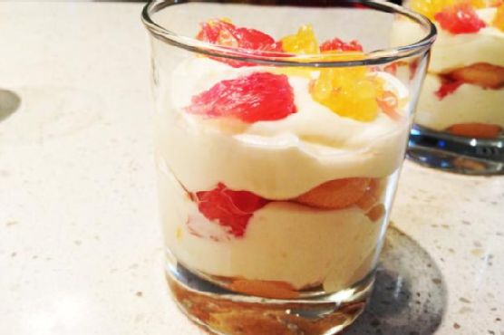 Mandarin and Ruby Red Grapefruit Tiramisu