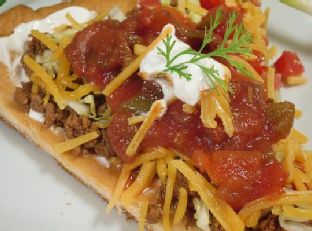 Mexican Fiesta Salad Pizza