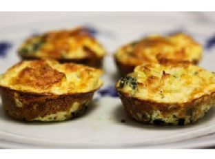 Mini Spinach and Feta Quiches