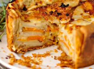Root Vegetable Rosemary Gratin