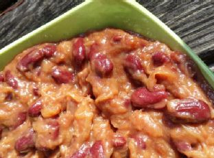 Smoky Sweet Vidalia Onions and Beans
