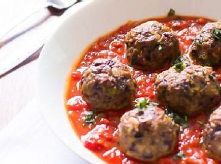 Spicy Turkey Meatballs with Veggies