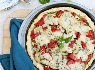 Tomato-Zucchini Pie