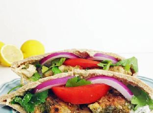 Turkey Kofta Pitas